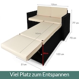 thumbnail of CASARIA® Polyrattan Sitzgruppe Lounge Set Gartenlounge Schwarz