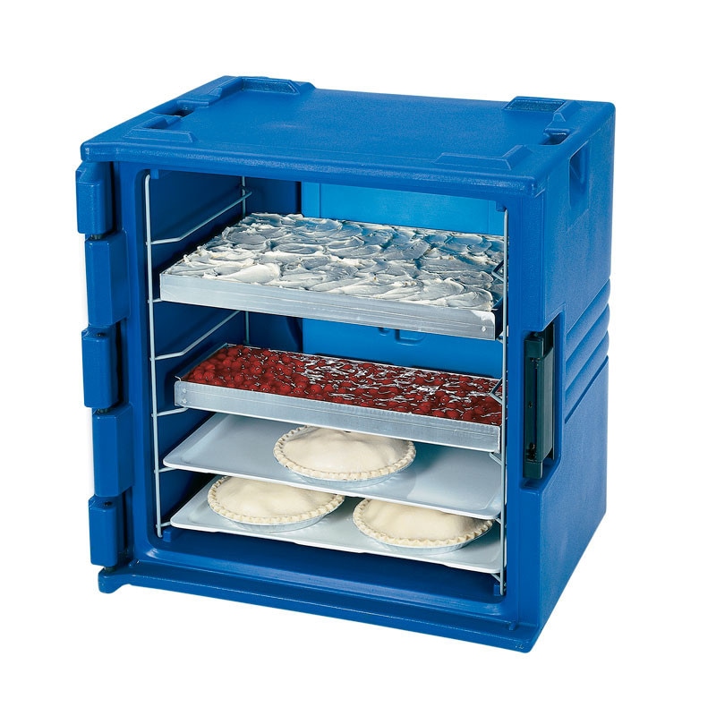 Caisse transport isotherme 7 glissières - 66 x 40.5 x 5.8 cm - Lot de 2 - Cambro