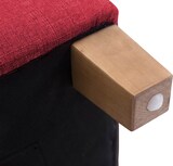thumbnail of CHEFGASTRO Sitzhocker ZION antik-hell HxBxT 46x45x45cm Stoff Rot