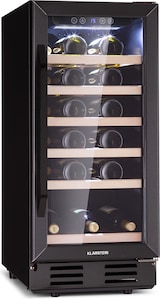 thumbnail of Klarstein Vinovilla 29 Built-In Weinkühlschrank 81 l / 29 Fl. 1 Zone Glastür Edelstahl Schwarz