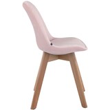 thumbnail of Set van 4 Eetkamerstoelen Borneo Fluweel roze/natura