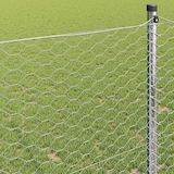 thumbnail of vidaXL Zeskantig hekwerk Zilver 1 x 10 m Gegalvaniseerd staal