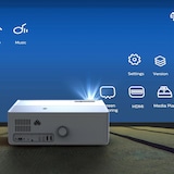 thumbnail of Videoprojecteur LED 1080P HD Portable 1800ANSL 100 Pouces 4K HDMI EU Plug YONIS