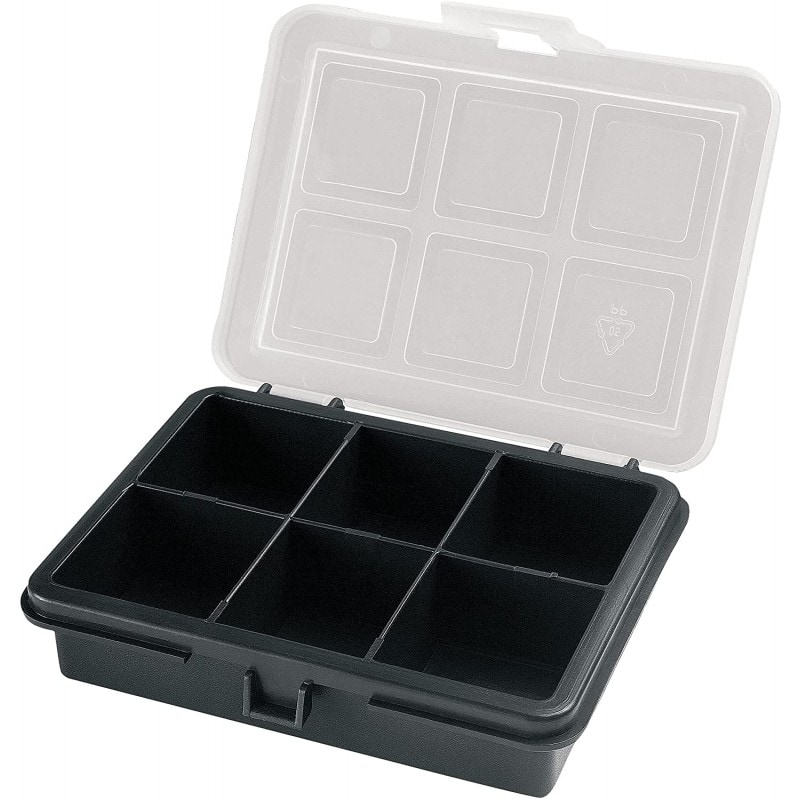 Organizador de plástico com 6 compartimentos L 120 x P 100 x A 28 mm