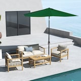 thumbnail of Outsunny Chapéu de Sol de Jardim 300x200x248 cm Proteção UV50+ Inclinável com Teto de Ventilação e Manivela para Terraço Verde