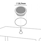 thumbnail of Tavolo Poly rattan rettangolare 150x90 Grand Soleil Boheme - Nero-S7050Y