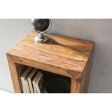 thumbnail of Rustikales Standregal: Massivholz Sheesham, vielseitig nutzbar, handgefertigt, einfache Pflege. Braun, 50x35x88 cm | Kadima Design