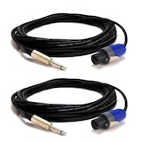 thumbnail of Lot de 2 Câbles MR Entertainer - Jack 6,35mm / Speakon mâle 10 m pour enceintes