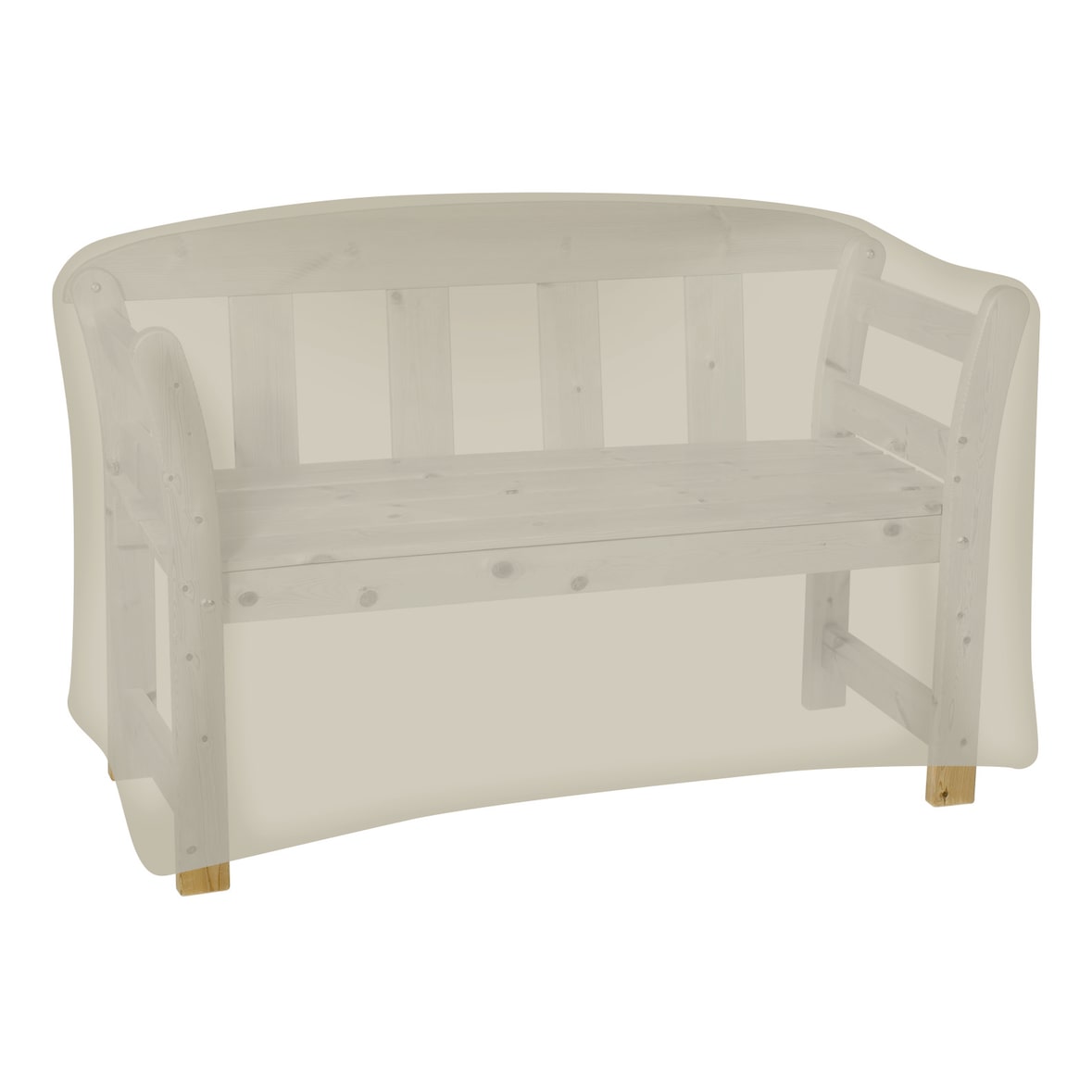 tepro Universal Abdeckhaube beige 2-Sitzer Gartenbank