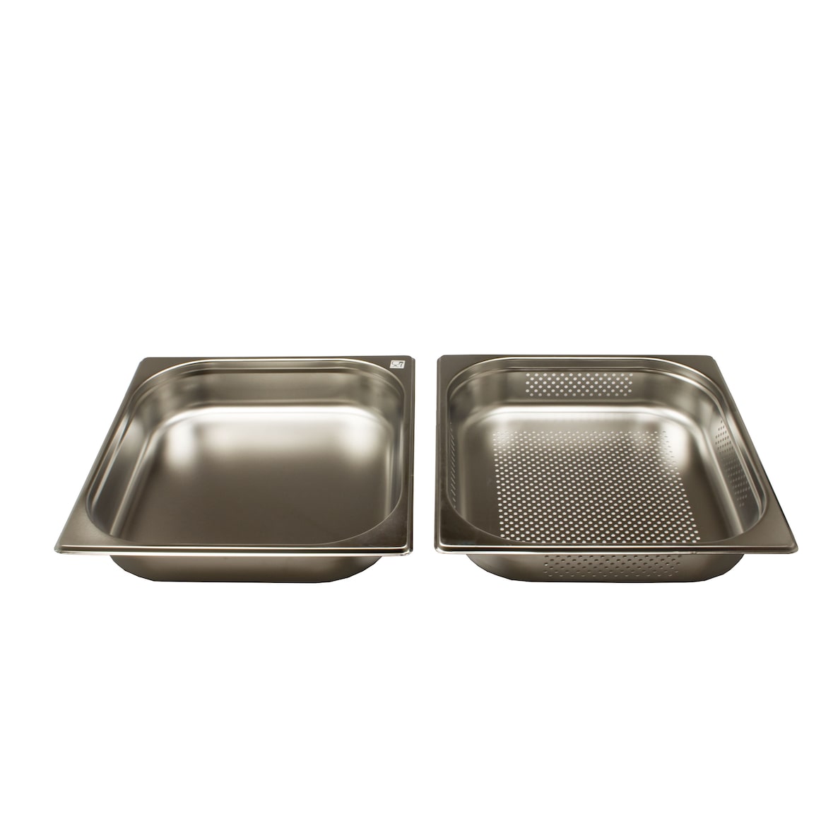 AcMax Dampfgarer Set Edelstahl GN 2/3 Gastrobehälter (  L 35,5 x B 32,5 x T 6,5 cm )