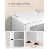 thumbnail of Helloshop26 - Meuble salle de bain colonne rangement 30 x 40 x 165 cm avec étagères réglables placards à porte tiroir compartiment 12_0006523