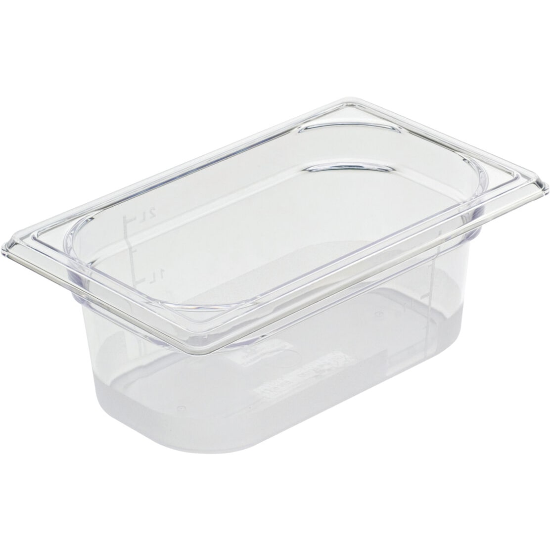Bourgeat Bac gastronorme Copolyester Cristal+ plein sans anse GN 1/9 profondeur 100 mm