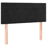 thumbnail of vidaXL Boxspringbett mit Matratze & LED Schwarz 120x200 cm Samt