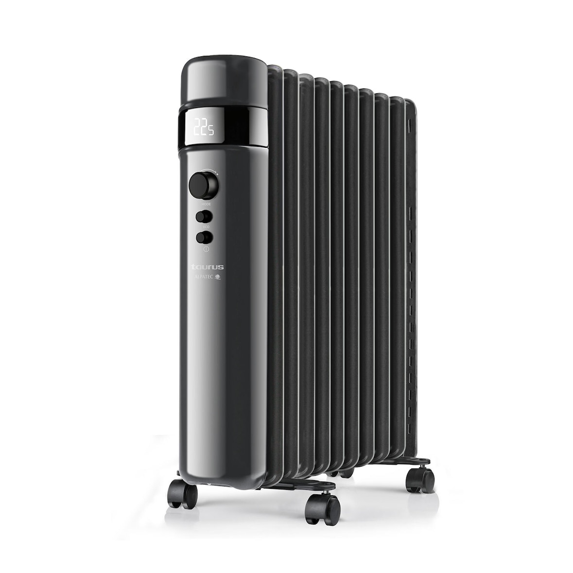 Ölradiator Agadir 2500 W, schwarz, LCD Display, 3 Heizleistungsstufen, 24 Stunden Timer