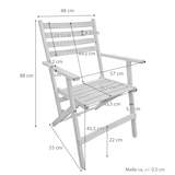 thumbnail of Set Tisch mit 2 Stühlen Gartenstühle  10-210-2T