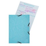 thumbnail of Exacompta - Réf. 55566E - Carton de 10 Chemises 3 rabats à élastiques Aquarel + 25 fiches bristol A5 - 4 couleurs assorties - Couleurs assorties