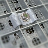 thumbnail of PROREGAL Robuster Bodenascher mit Zigaretten-Piktogramm | HxBxT 40x40x15cm | Verzinkter Stahl | Grau | Ascher Aschenbecher