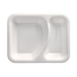 thumbnail of 100 Siegelschalen, XPS 2-geteilt 825 ml 4,2 cm x 18,5 cm x 23,5 cm weiss laminiert