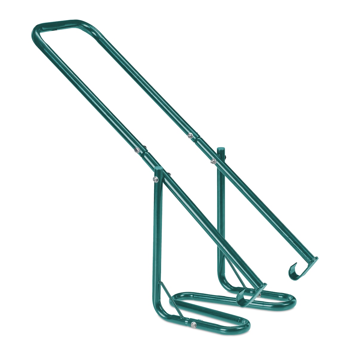 Relaxdays Müllpresse für die Mülltonne, Müllverdichter Hausmüll, Restmüll, Plastik, manuelle Hausmüllpresse, Stahl, grün