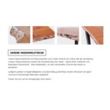 thumbnail of Baumkantentisch 160 x 85 cm Akazie massiv naturfarben schwarzem U-Gestell aus Metall + Holz BRISBANE