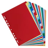 thumbnail of Exacompta 94E 20x Register für Ordner und Ringbücher, aus PP, 20 Positionen, Taben A-Z, für DIN A4 - Farben sortiert