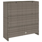 thumbnail of vidaXL Badschrank mit Speicher mit Tür Grau 100 x 36 x 102 cm Rattan