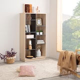 thumbnail of Libreria scaffale Vigo 9 ripiani color rovere e grigio, 150 cm altezza