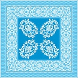 thumbnail of Sovie HOME Tischdecke Bine in Aquablau aus Linclass® Airlaid 80 x 80 cm, 1 Stück - Punkte Streifen Schleife Ornamente
