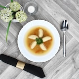 thumbnail of 6x Suppenteller Arkona Opalglas 320ml 21,8cm weiß Teller tief Pasta-Schale Salat