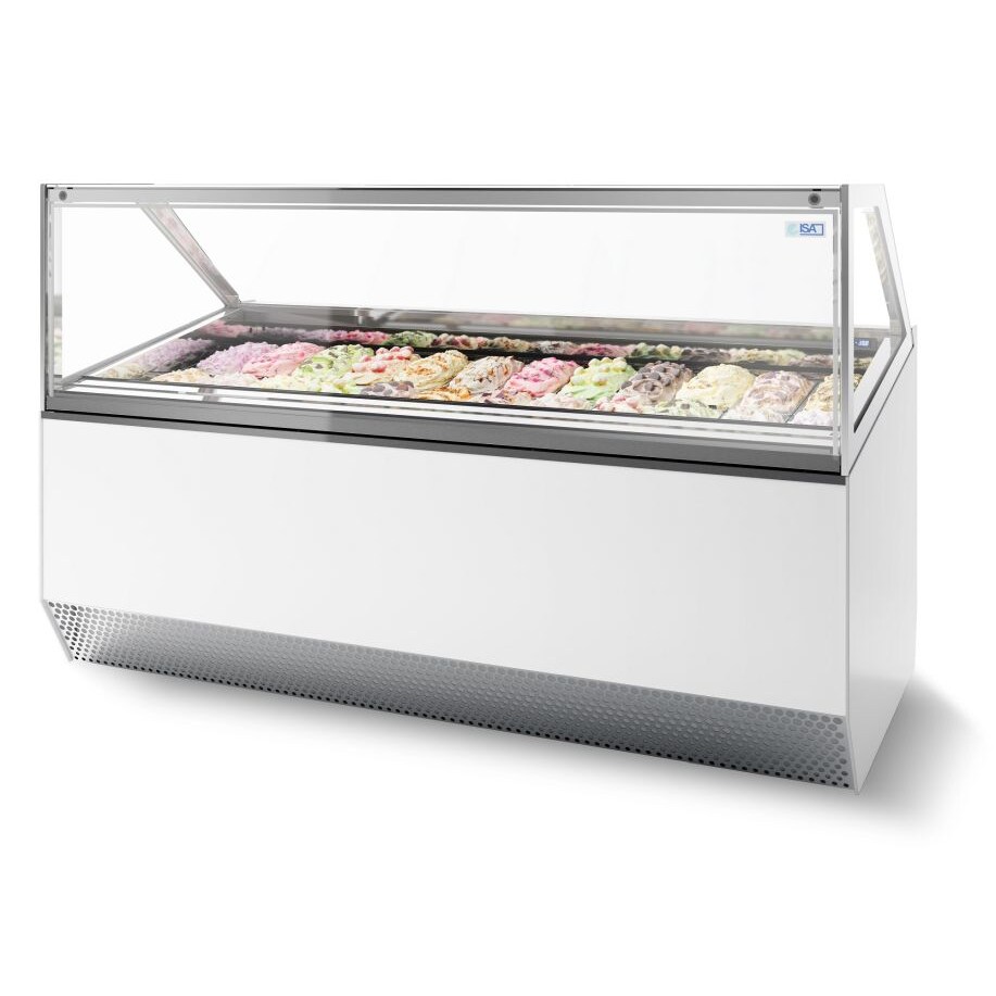Combisteel Millennium 16 ijsvitrine met ventilatorkoeling en een inhoud van 870 liter.