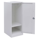 thumbnail of Armadietto HWC-P63, cassetta di sicurezza Armadietto armadietto portabiti Binario per abiti, 90x38x45cm acciaio ~ bianco