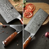 thumbnail of XinZuo - Damast-Hackbeil (chinesisches Kochmesser) - B13R Yu series