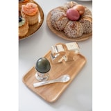 thumbnail of 4er-Set Eierlöffel Perlmutt (eckige Enden, Länge 11 cm), Handarbeit, Naturprodukt, Ei & Kaviarlöffel