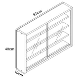 thumbnail of VCM Wandvitrine Agisa Weiß H. 40 x B. 57 x T. 10 cm