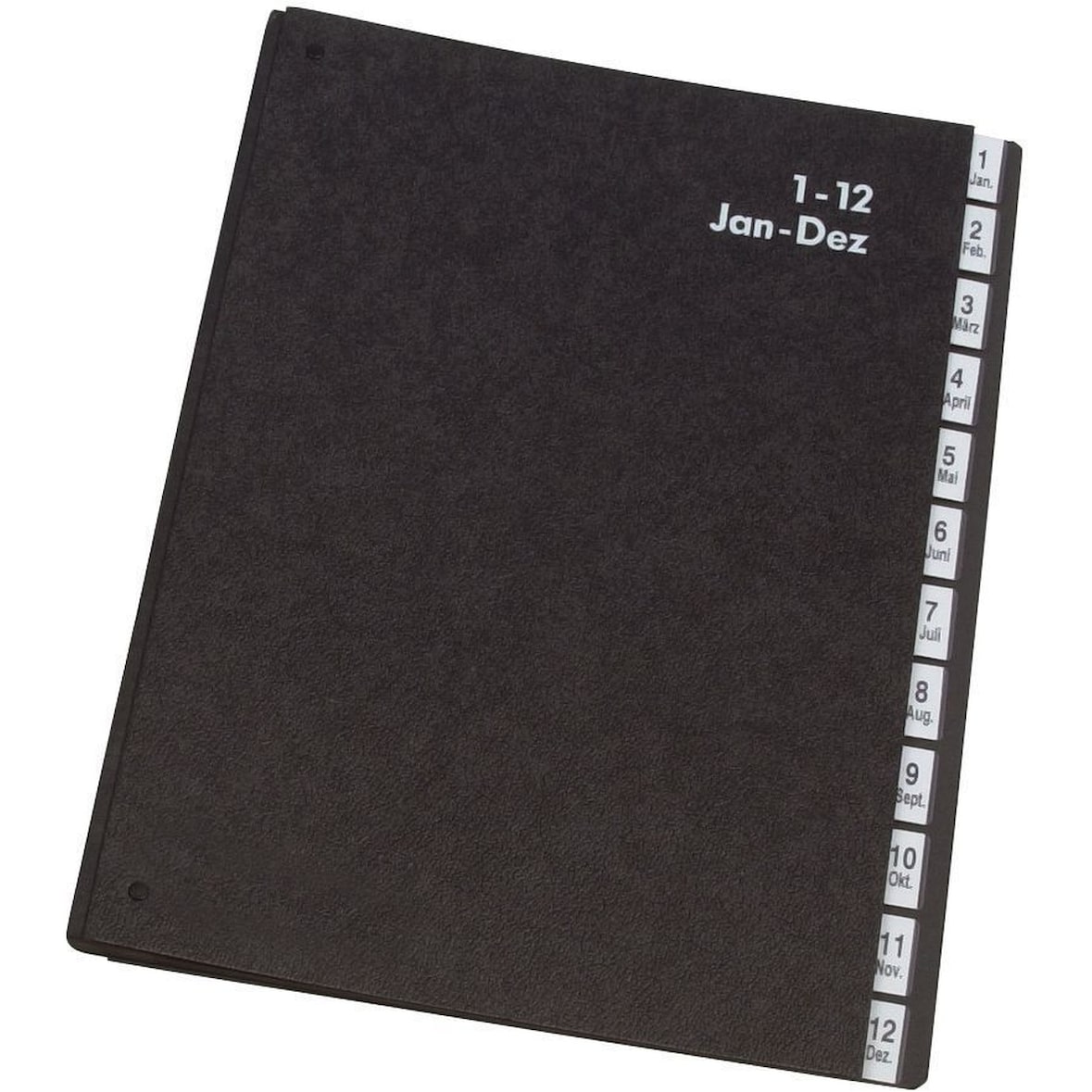 Pultordner 1-12 schwarz