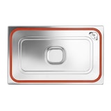 thumbnail of HENDI Gastronorm-Deckel mit Silikonrand, Profi Line, GN 1/6, 176x162mm