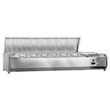 thumbnail of Saladette Réfrigérée à Poser Couvercle Inox - 7 x GN 1/3 - Dynasteel