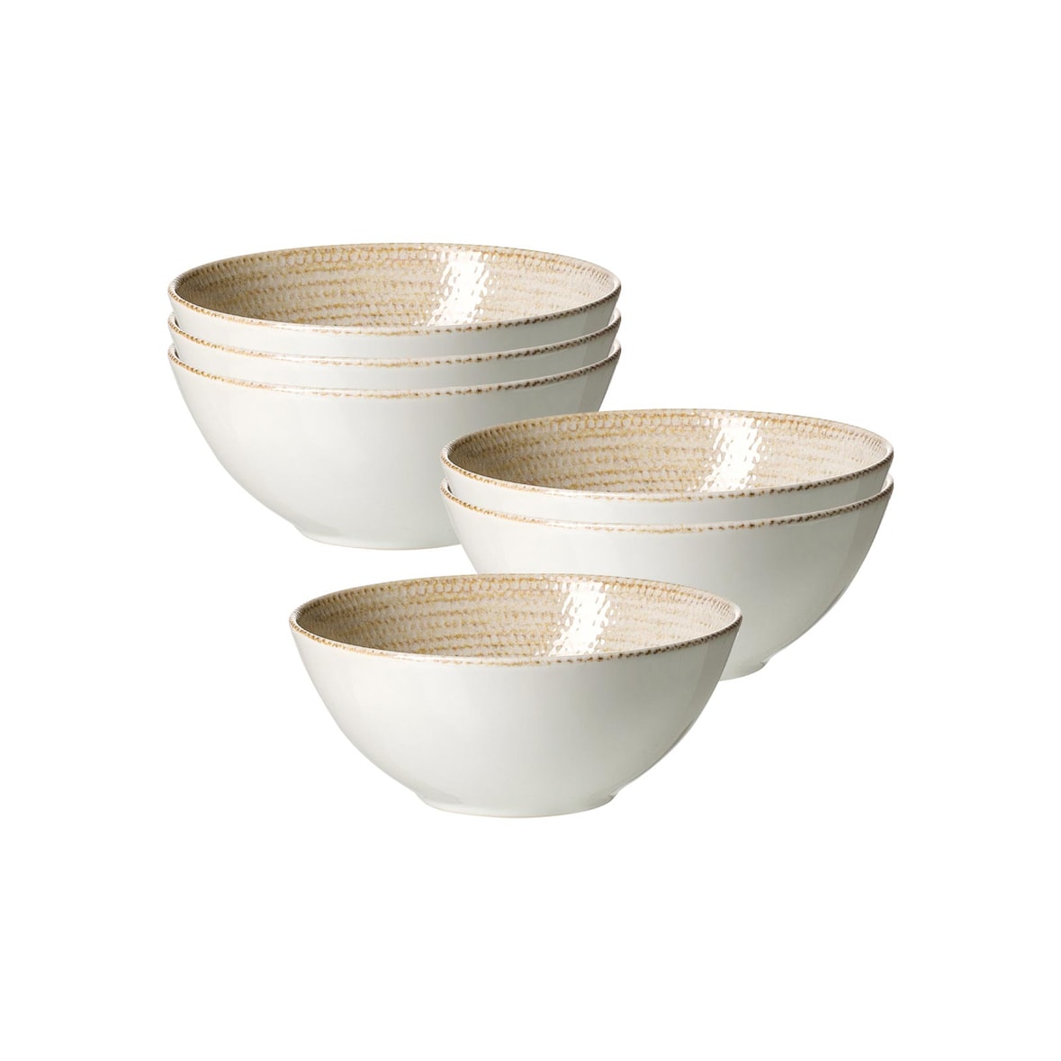 Ritzenhoff & Breker Rimini Müslischale ø 16,5 cm Sand 6er Set