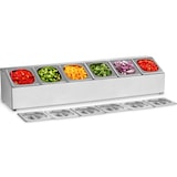 thumbnail of Royal Catering - GN-containerhouder - incl. 6 GN 1/6 containers met deksel