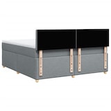 thumbnail of vidaXL Boxspringbett mit Matratze Hellgrau 180x200 cm Stoff