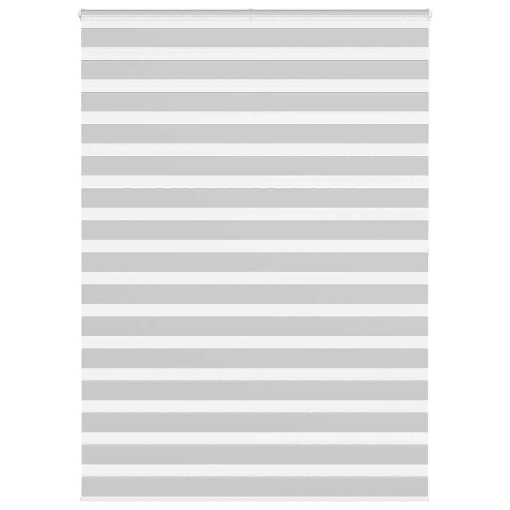 vidaXL Doppelrollo Hellgrau 155x200 cm Stoffbreite 150,9 cm Polyester