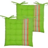 thumbnail of Cojines Acolchados para sillas de Cocina, cojin para terraza, jardín, balcón, Comedor. Tamaño 40 x 40 x 5cm (Verde 2 Pzas)