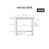 thumbnail of Mesa de trabalho em aço inoxidável 1000 x 600 mm PREMIUM / GOLDINOX. GOLDINOX