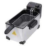 thumbnail of Tarrington House friteuse FR2200E, roestvrij staal, 22,5 x 40,5 x 21 cm, verwijderbare tank, antislipbodem, 3 L, zilver