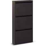 thumbnail of Sapateira 3 portas - 50 x 15 x 103,5 cm - Sapateira - Sistema de armazenamento de sapatos - Metal - Caixa de armazenamento de sapatos - Preto