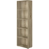 thumbnail of King Home Libreria 5 vani in nobilitato con piedini in legno rovere