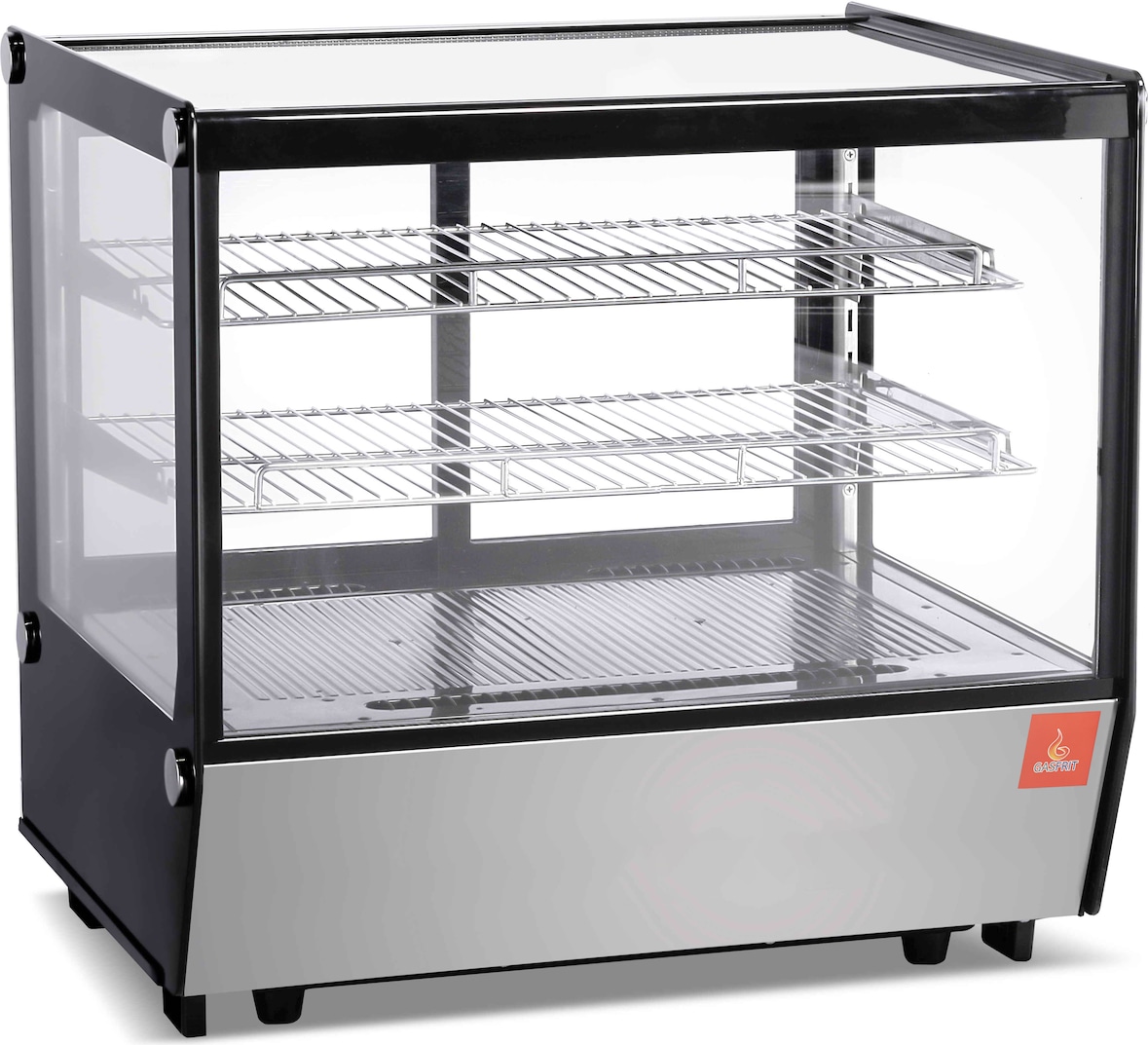 Gasfrit – Kühlvitrine für die Theke mit 4 Glasseiten, 702 × 568 × 686 mm, 144 L