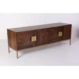 thumbnail of TV-Schrank RALF Mangoholz Braun 50x40x145cm Fernsehtisch TV Lowboard für Fernseher