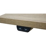 thumbnail of Zit-sta bureau elektrisch verstelbaar - MRC EASY 160 x 80 cm | frame zwart - blad zwart eiken