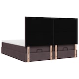 thumbnail of vidaXL Ottoman-Bett mit Matratzen & LEDs Dunkelbraun 180x200 cm Stoff